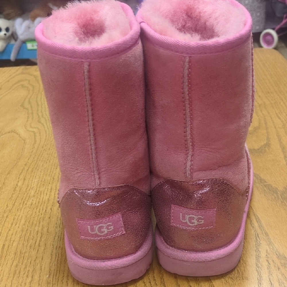 UGG Pink Ankle Booties - Picture 6 of 8